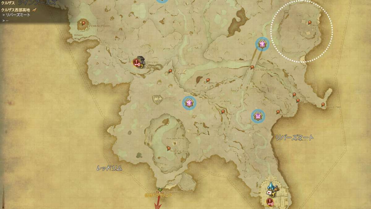 グランド・アルケオーニス出現場所マップ