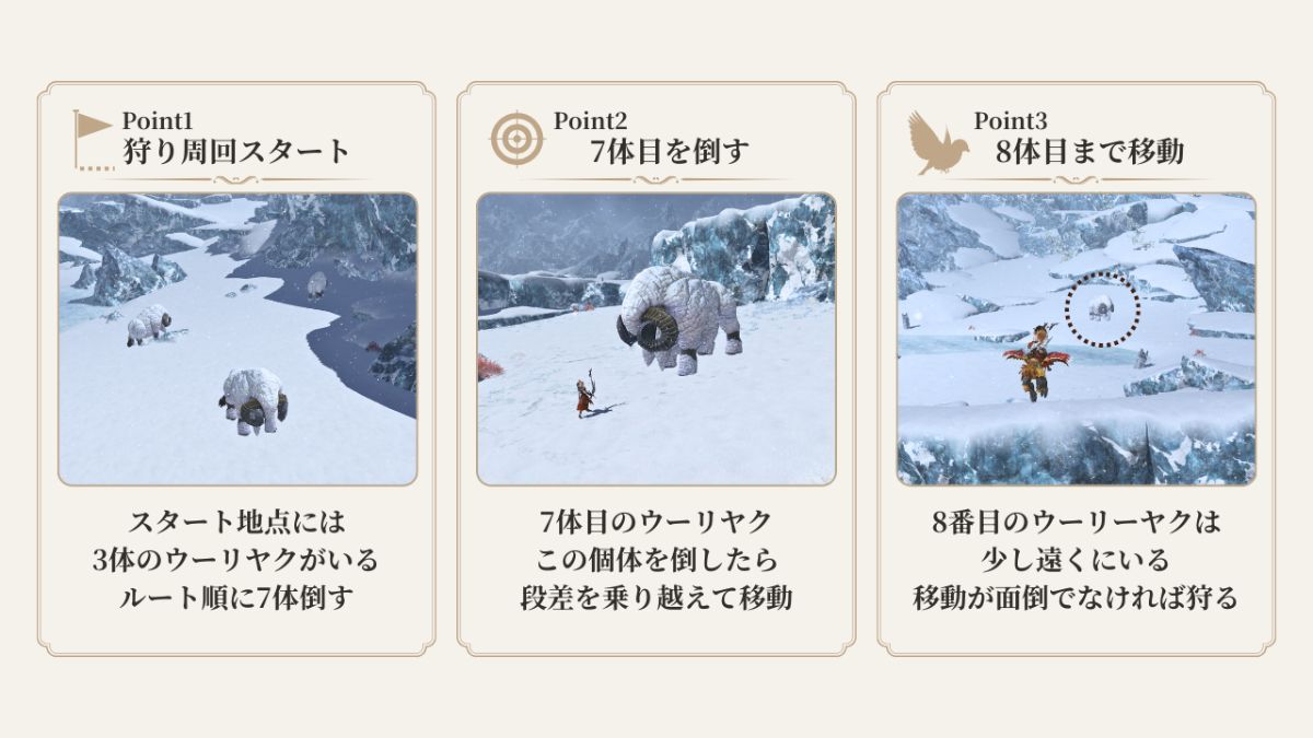 ダルメル狩りルート前半