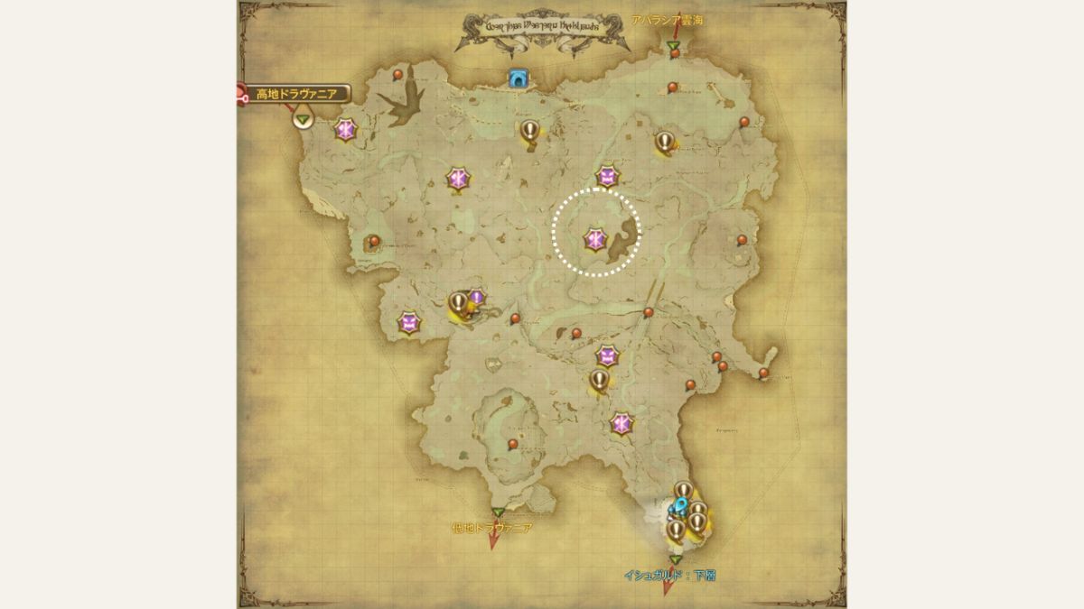 アイストラップ出現場所マップ